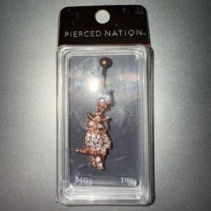 NWT Pierced Nation Owl Belly Ring